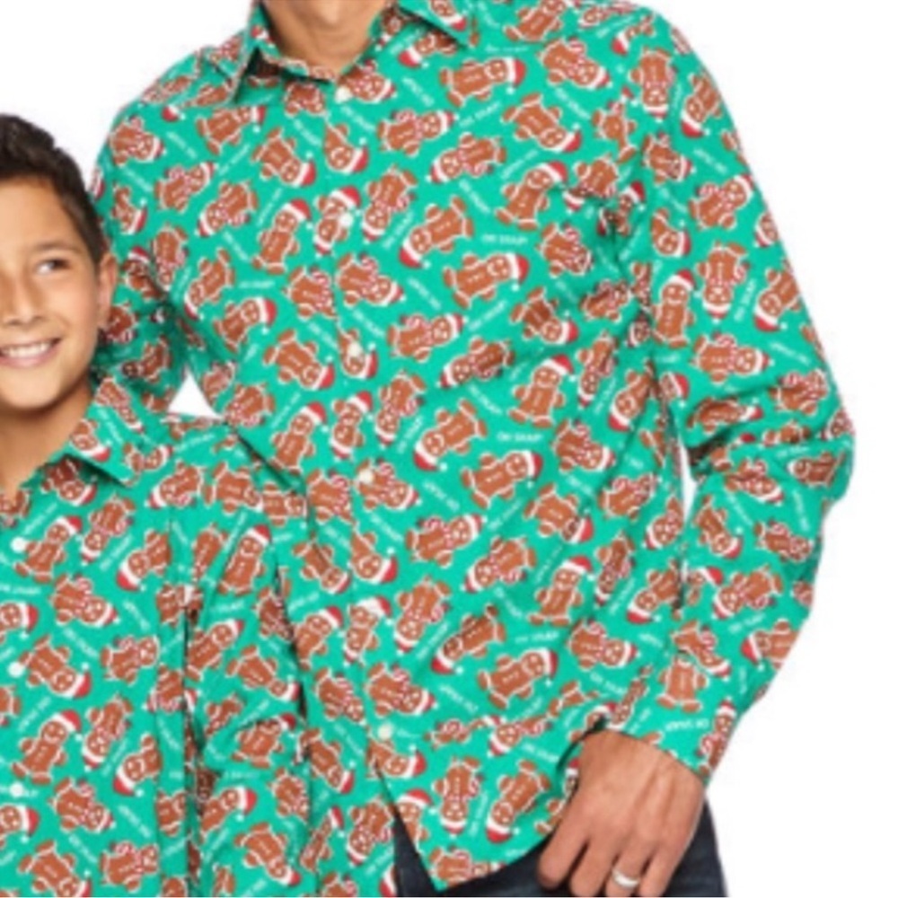 North Pole Men’s Christmas Ginger Shirt Size Small